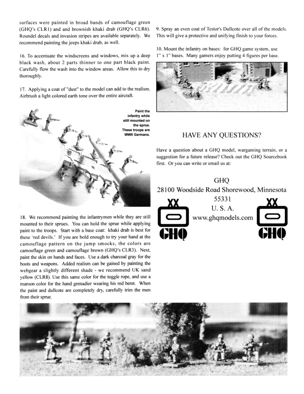 British Horsa Glider Assault Team 1944 GHQ Models