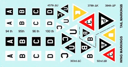 US WWII Aircraft Markings - B-17 Bomb Group