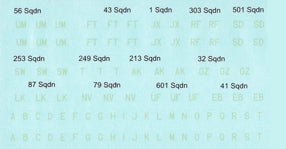 British WWII Aircraft Squadron Codes - Hawker Hurricanes in Battle of Britain