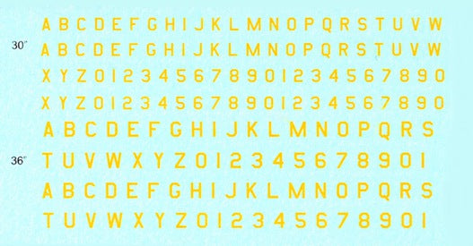 US Army & Air Force Yellow Lettering - large