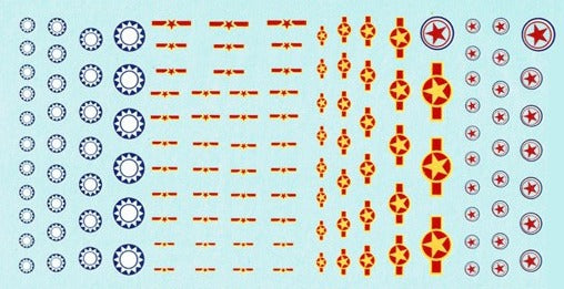 WWII–Modern Aircraft Insignia - China, N. Korea, N. Vietnam