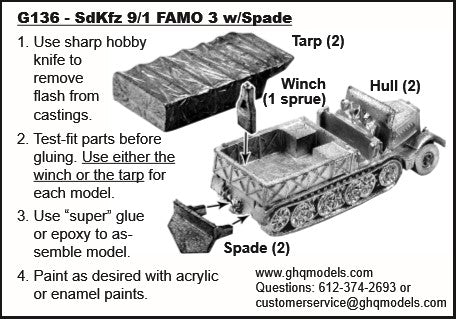 SdKfz 9/1 FAMO F3 w/ Spade