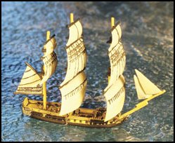 34 Gun Frigate (La Diana) - Full Sails