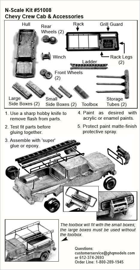 Chevy Cab with Rack