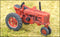 Red Super M-TA Farm Tractor