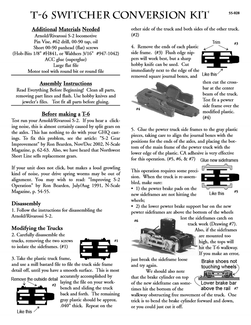 Norfolk & Western T-6 Switcher Conversion Kit