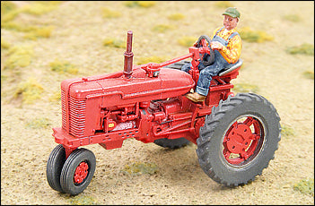 1950s Red Farm Tractor