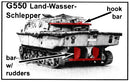 Land-Wasser-Schlepper