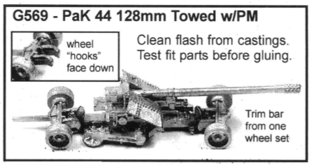 PaK 44 128mm, Towed w/PM