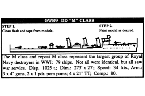 DD "M" Class