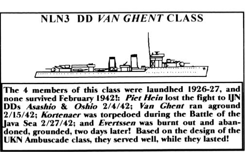 DD Van Ghent Class