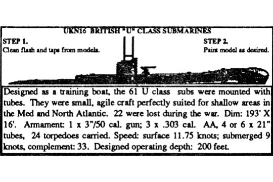 "U" Class Submarines