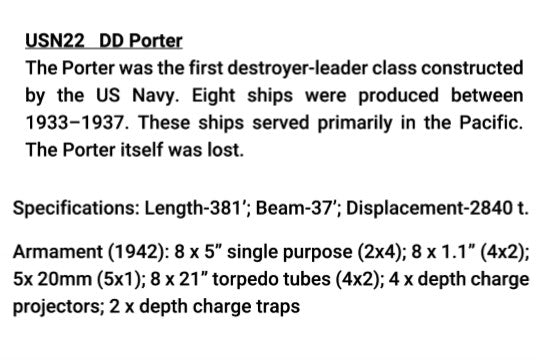 DD Porter Class