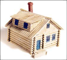 Log Home w/ Dormer